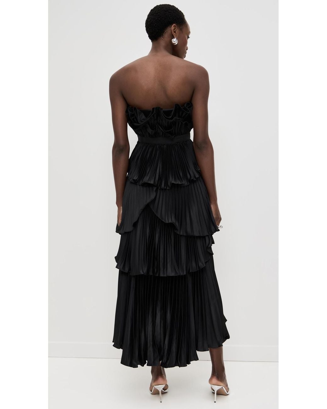 open lace back dress Judah Scallop Pleated Dress main image 1