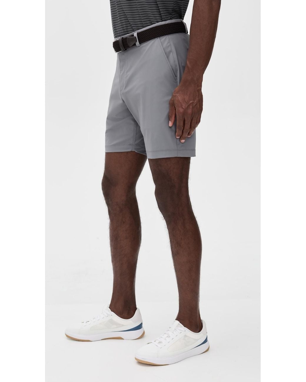 Redvanly Black Hanover Pull On Shorts 7.5 for men