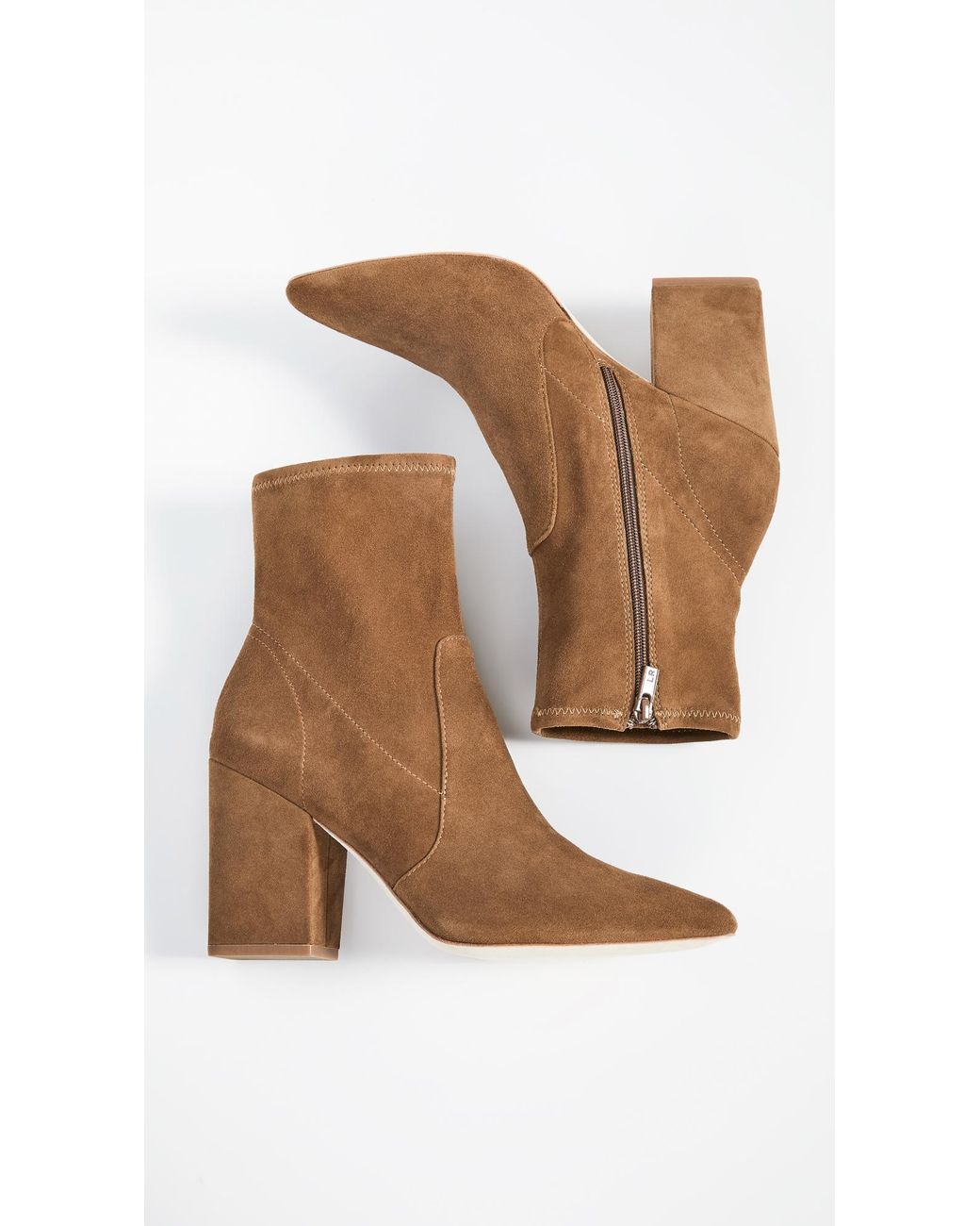 Loeffler Randall White Isla Slim Ankle Booties
