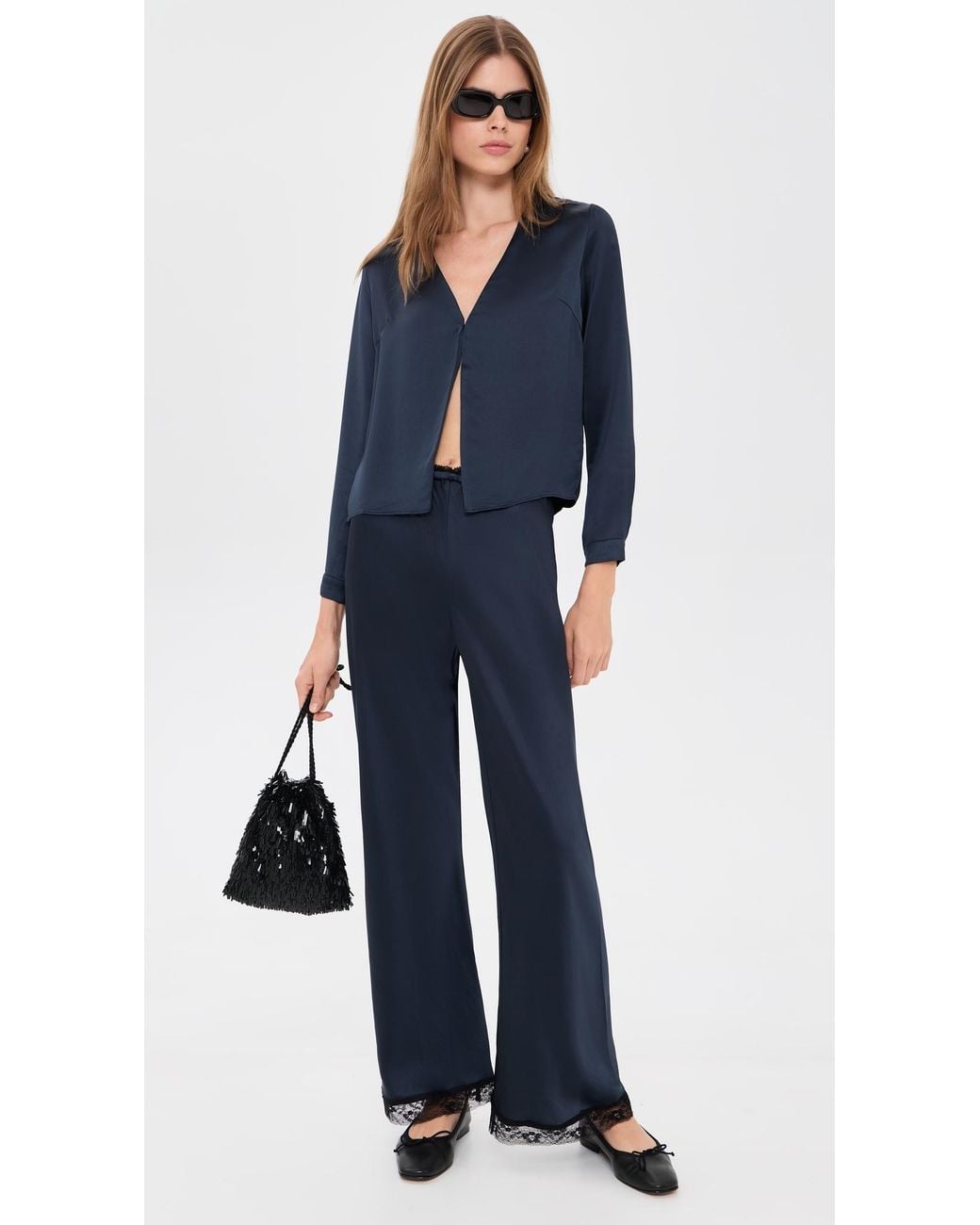 Asher Blue Gemma Bias Pants