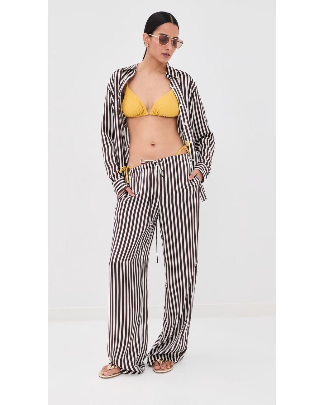 SPRWMN Multicolor Mara Silk Button Up