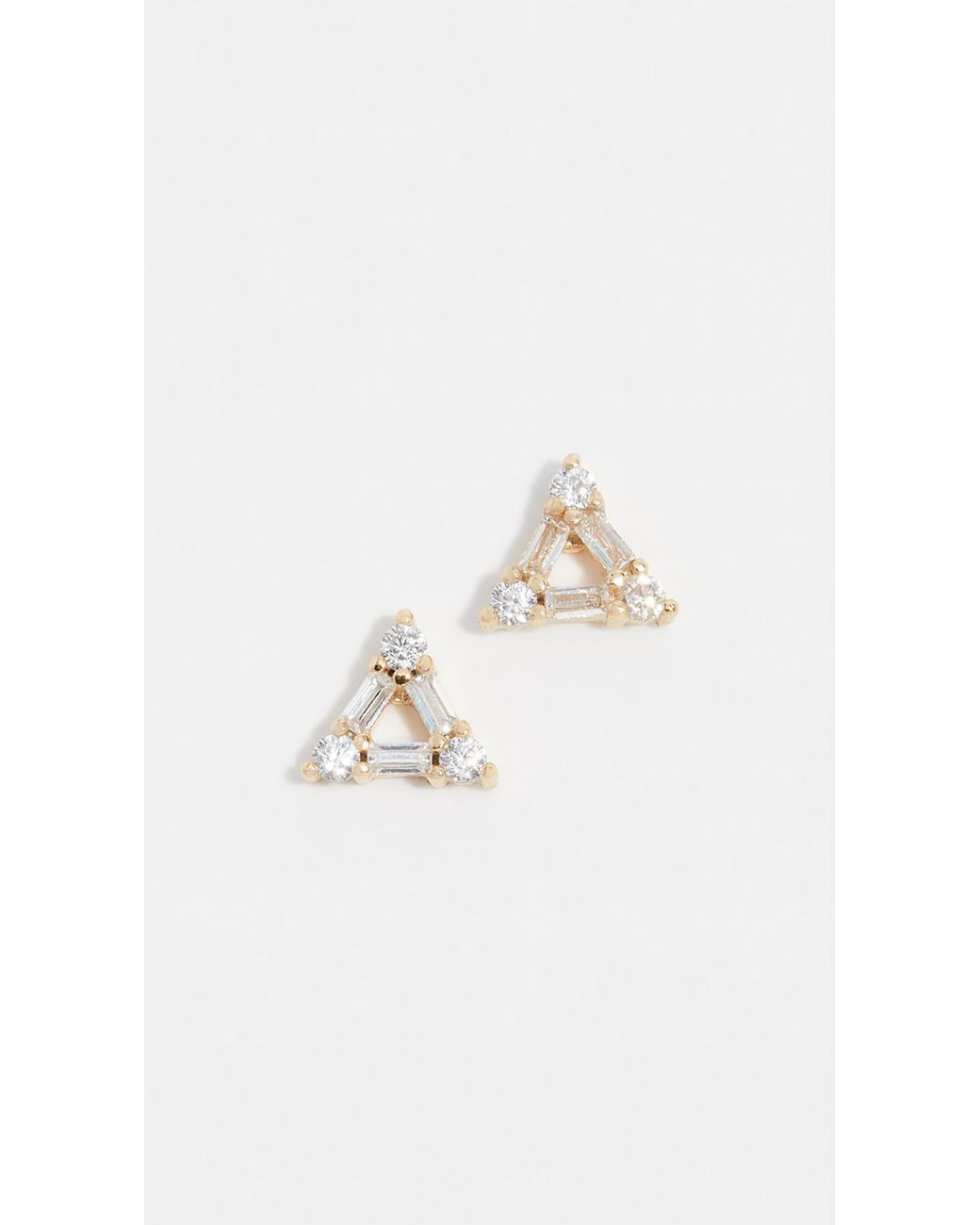 Shashi Metallic Trilogy Stud Earrings