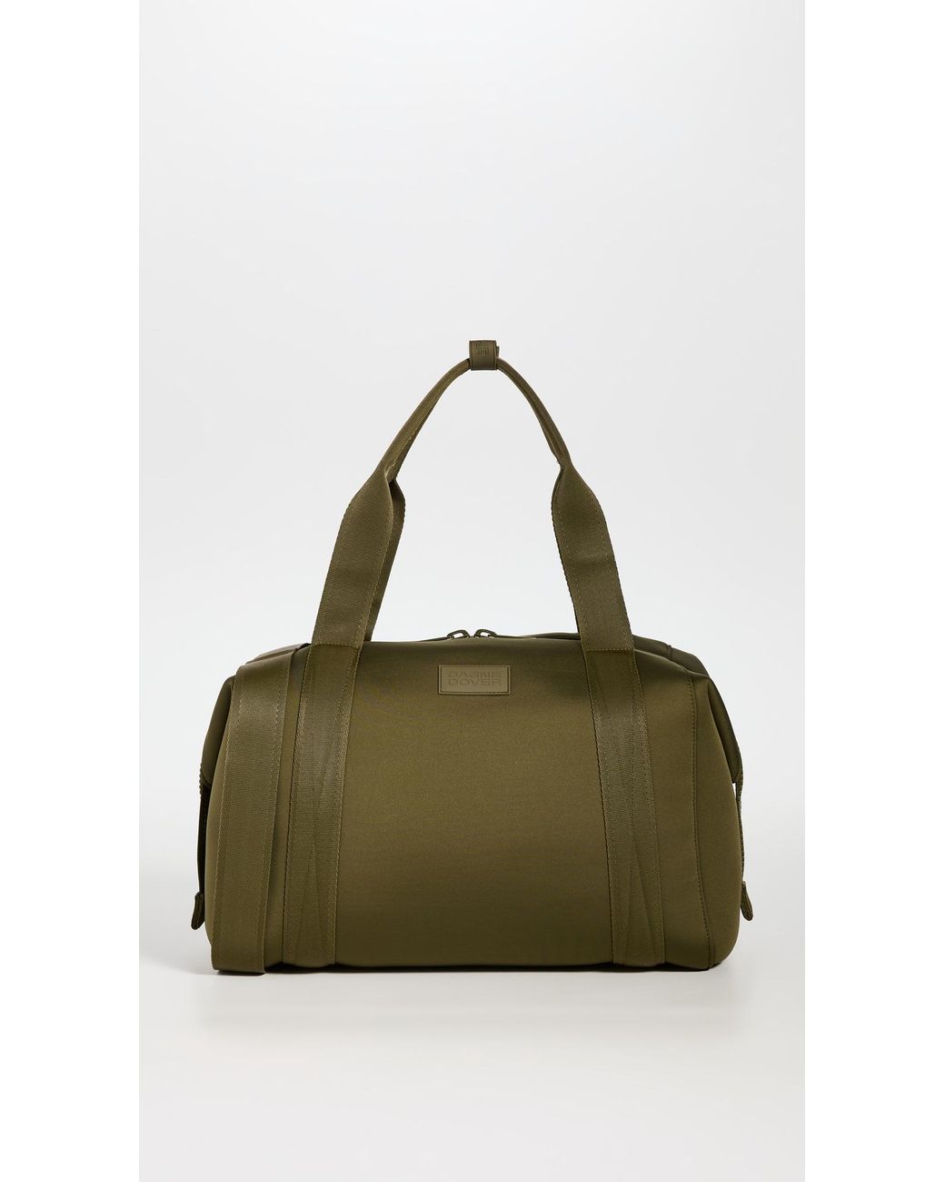 Dagne Dover Neoprene Landon Large Carryall Bag in Dark Moss (Green
