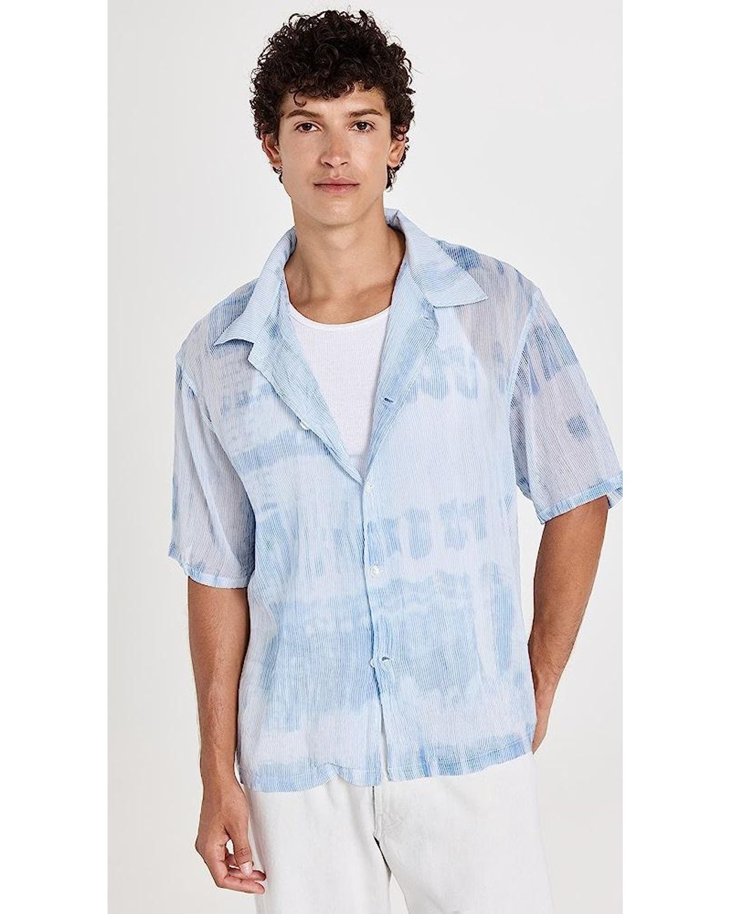 Our Legacy Box Shirt Short Sleeve in Blue for Men | Lyst