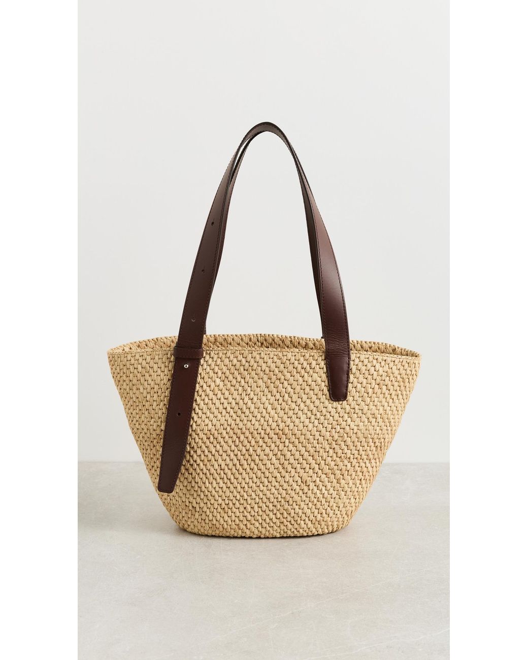 LIE STUDIO White The Bianca Raffia Small Bag