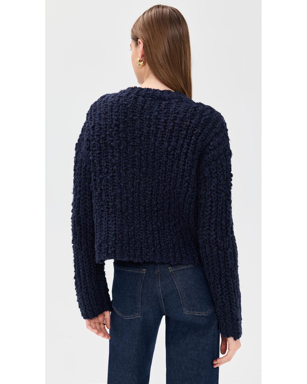 Le Bos Blue Marina Pullover Boxy Sweater