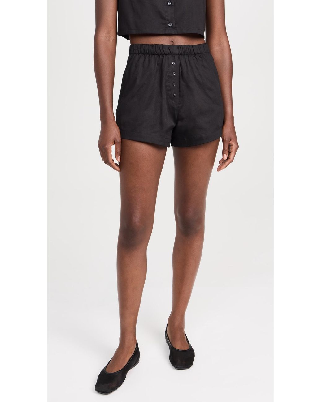 Leset Black Yoko Boxer Shorts