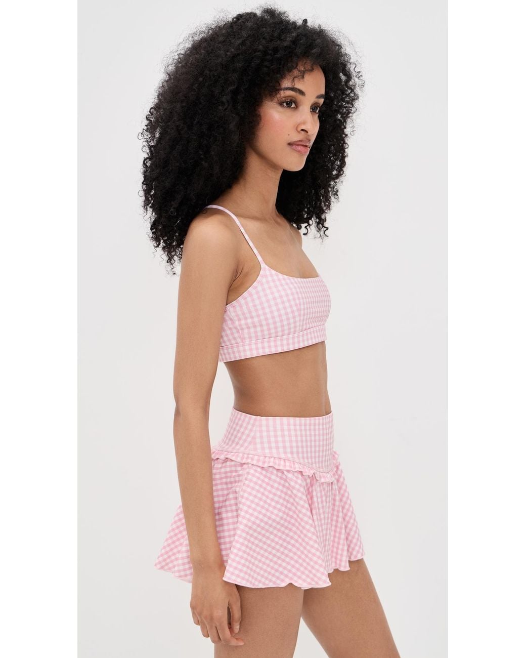 LoveShackFancy Pink Cadelle Bra