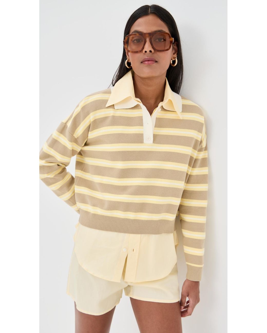 Le Bos Natural Zadie Cropped Polo
