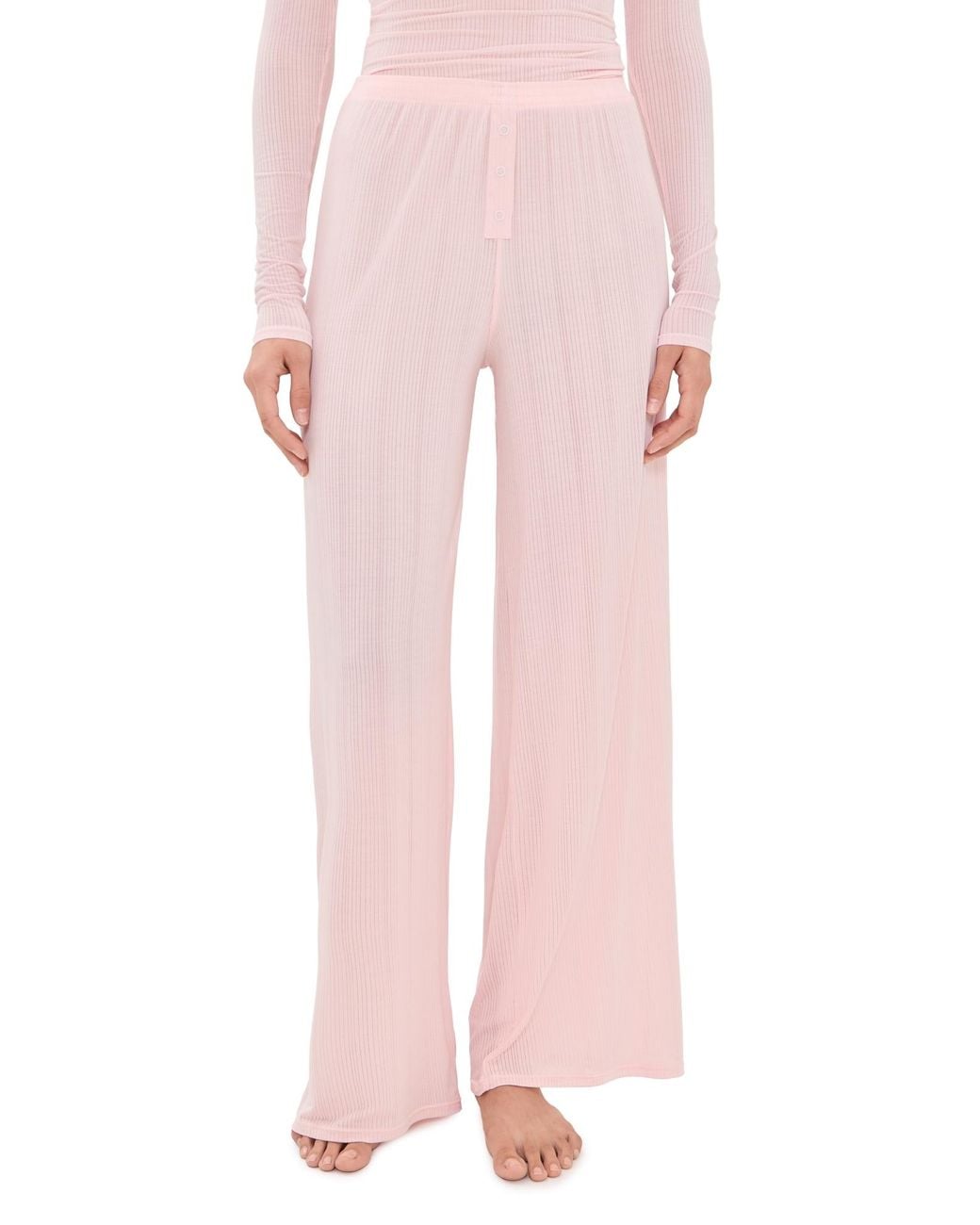NEGATIVE Pink Whipped Track Pants