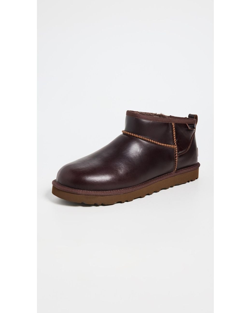 UGG Classic Ultra Mini Regen Leather Boots for Men | Lyst