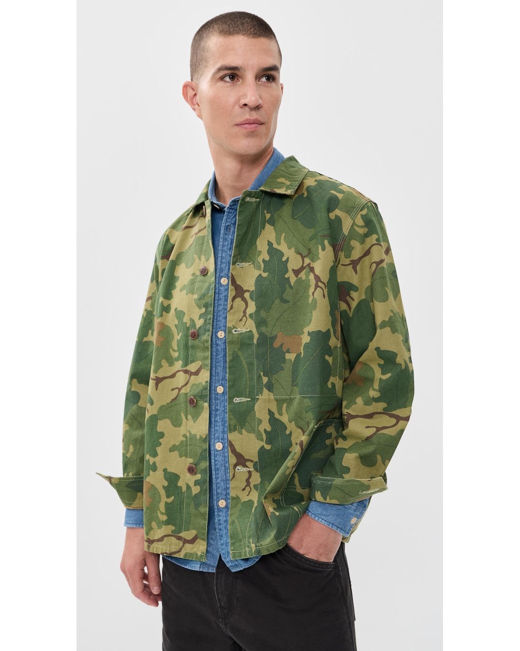 Katin Green Task Shacket for men