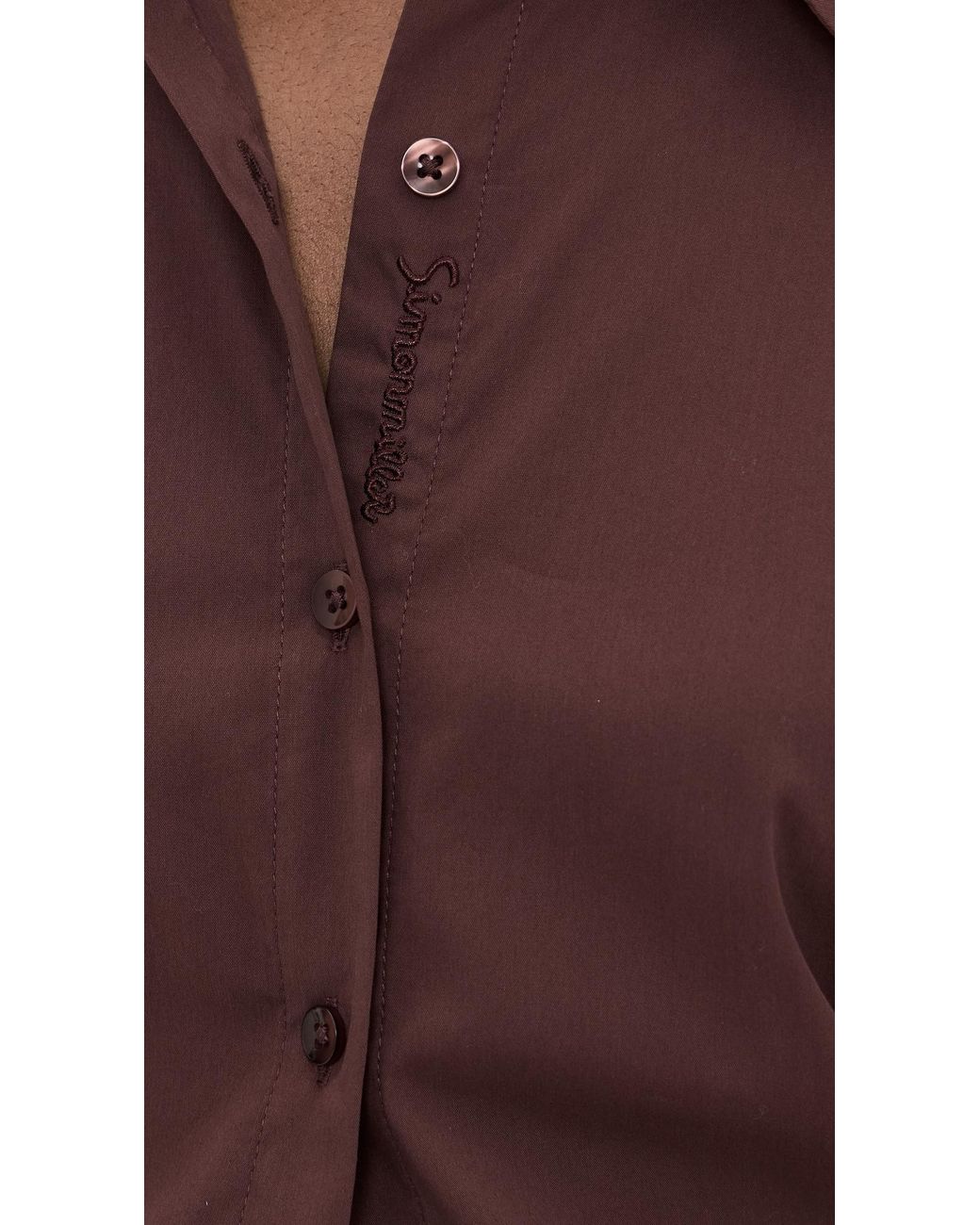 Simon Miller Purple Loch Poplin Button Up