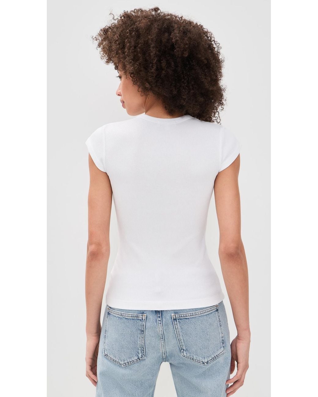 Agolde White Edison Tee