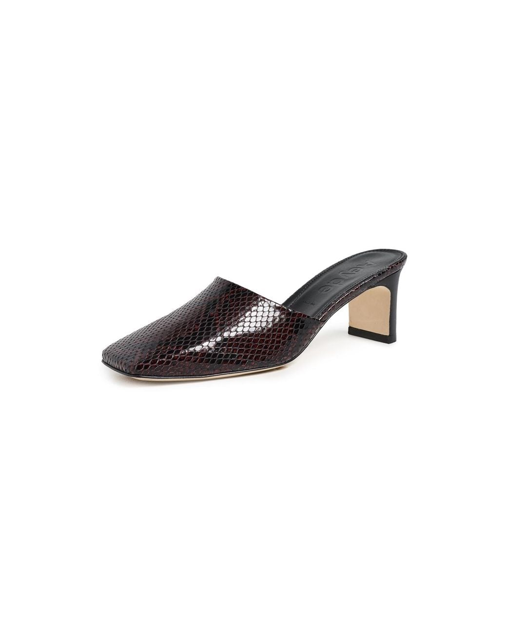 Aeyde Black Blithe Snake Print Pumps