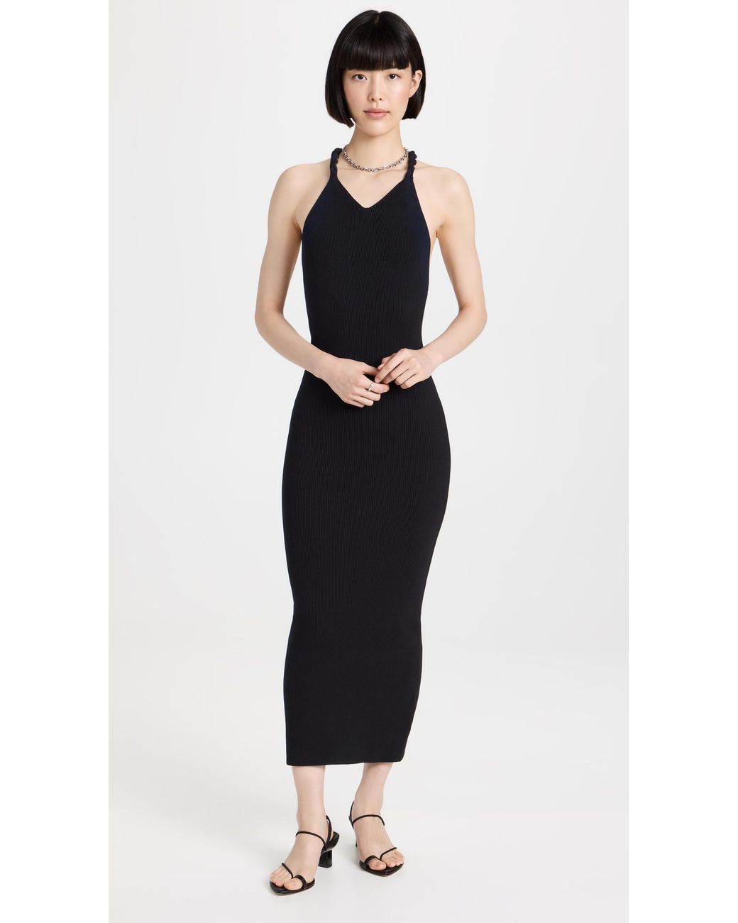 Dion Lee Cotton Double Rope Knit Dress 