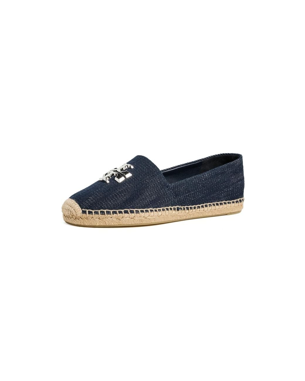 Tory Burch Blue Eleanor Espadrilles