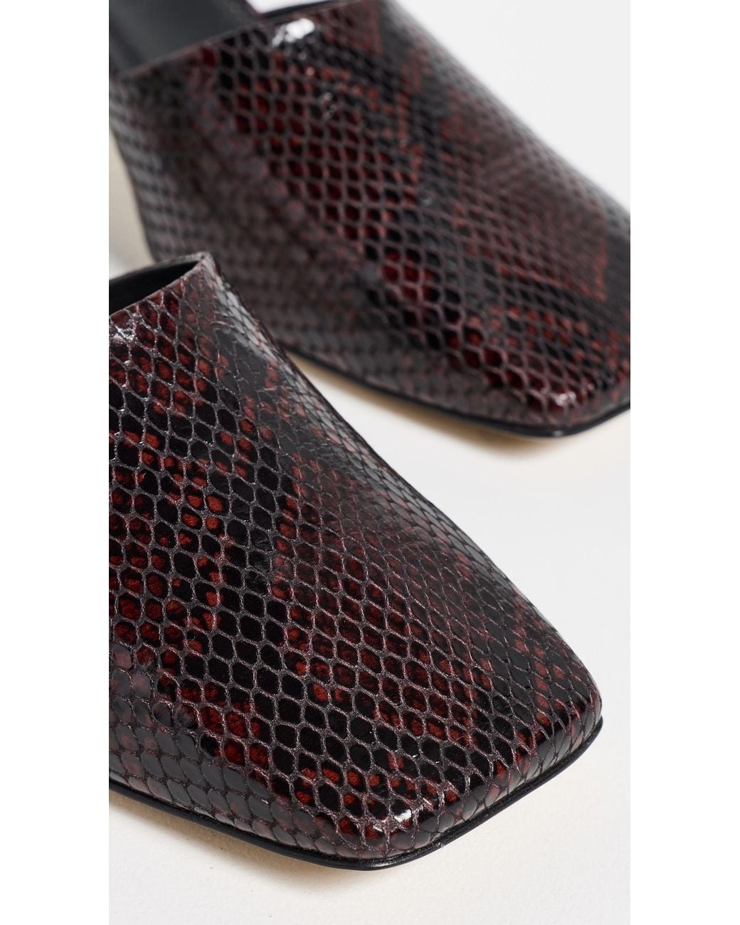 Aeyde Black Blithe Snake Print Pumps