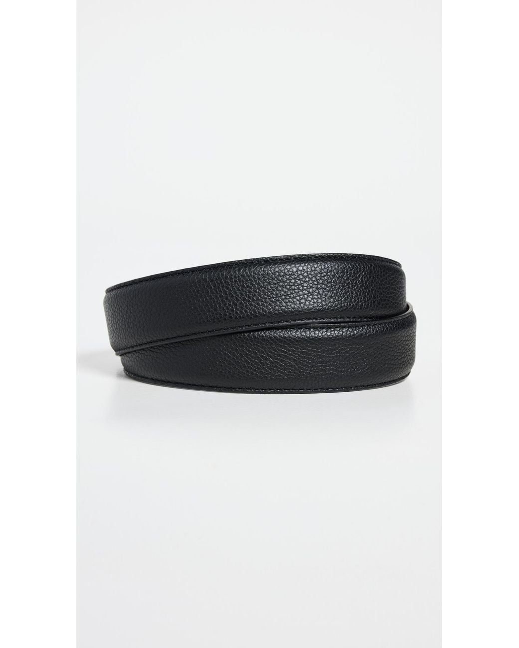 Andersons Black Textured Leather Belt for men