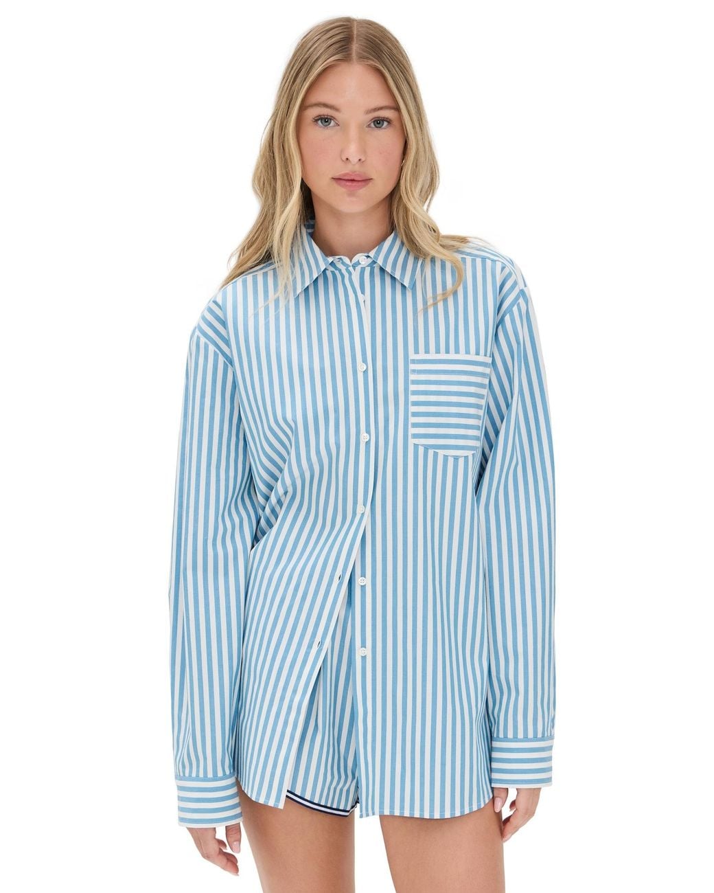 Solid & Striped Blue The Avril Button Down