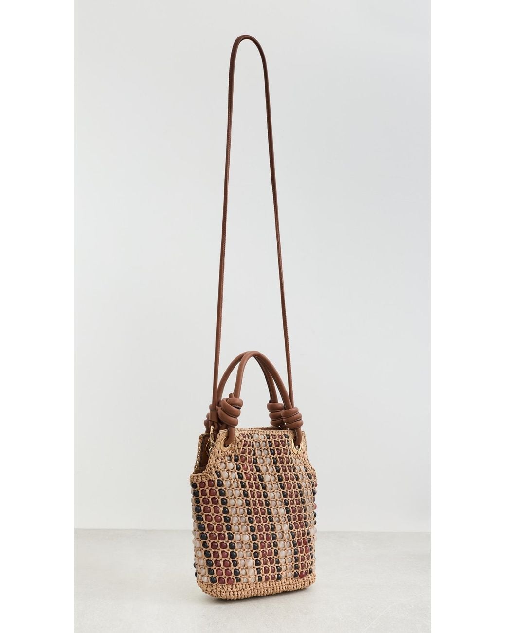 Veronica Beard Multicolor Small Beaded Slouch Bag