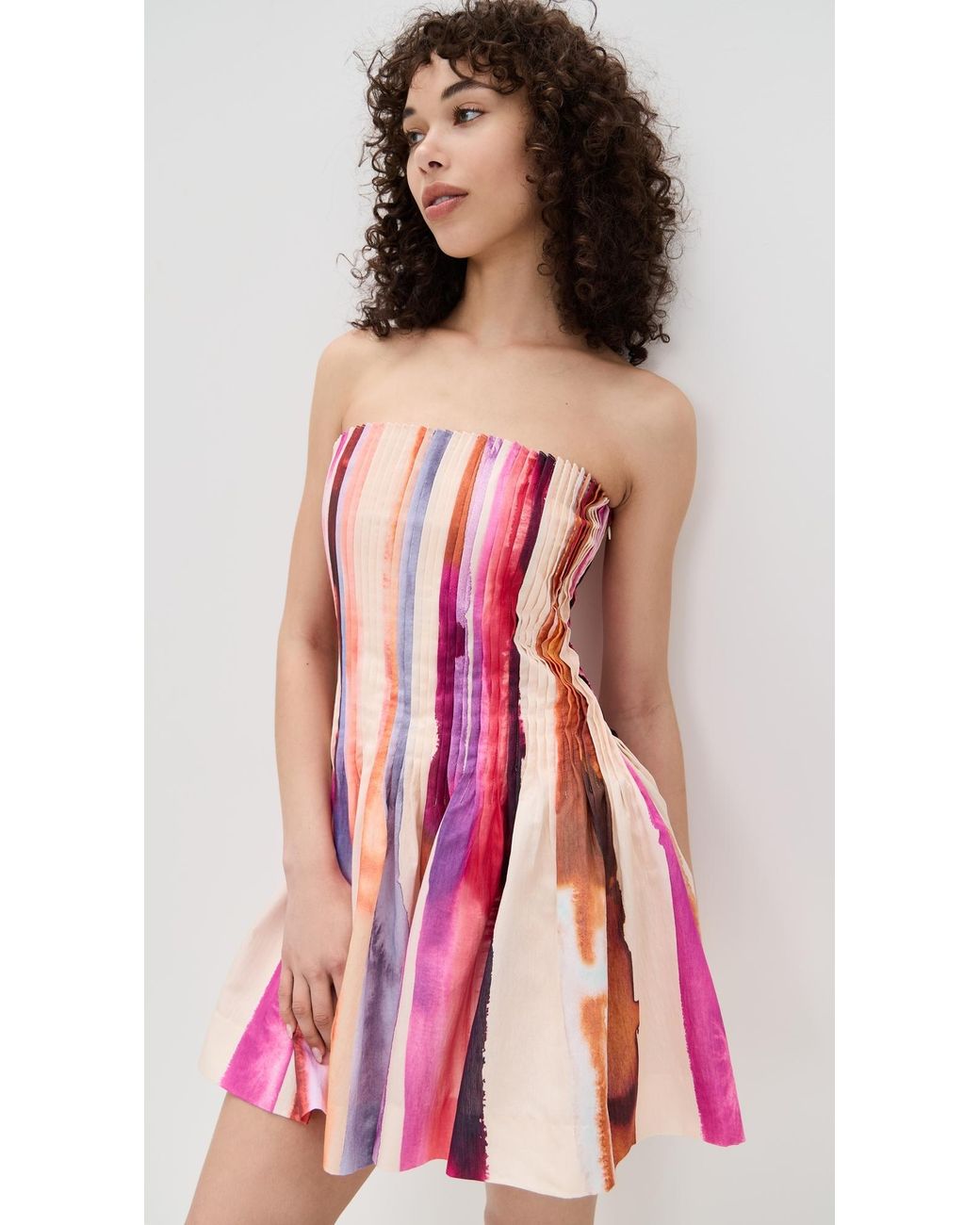 strapless open back dress Amur Chara Evening Gown, 2 / Purple main image 1