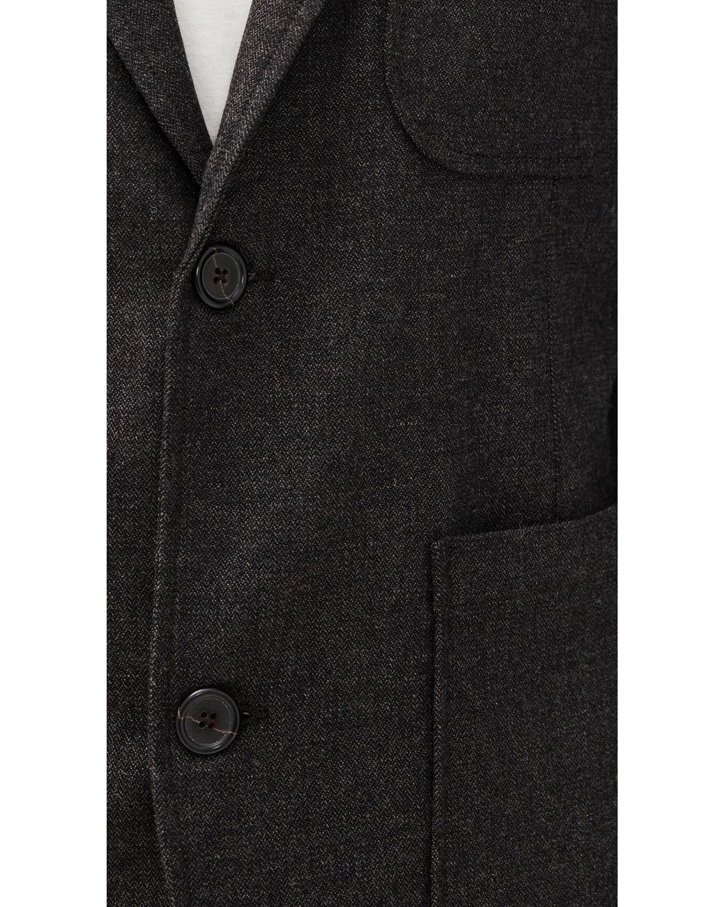 Universal Works Black Two Button Jacket for men
