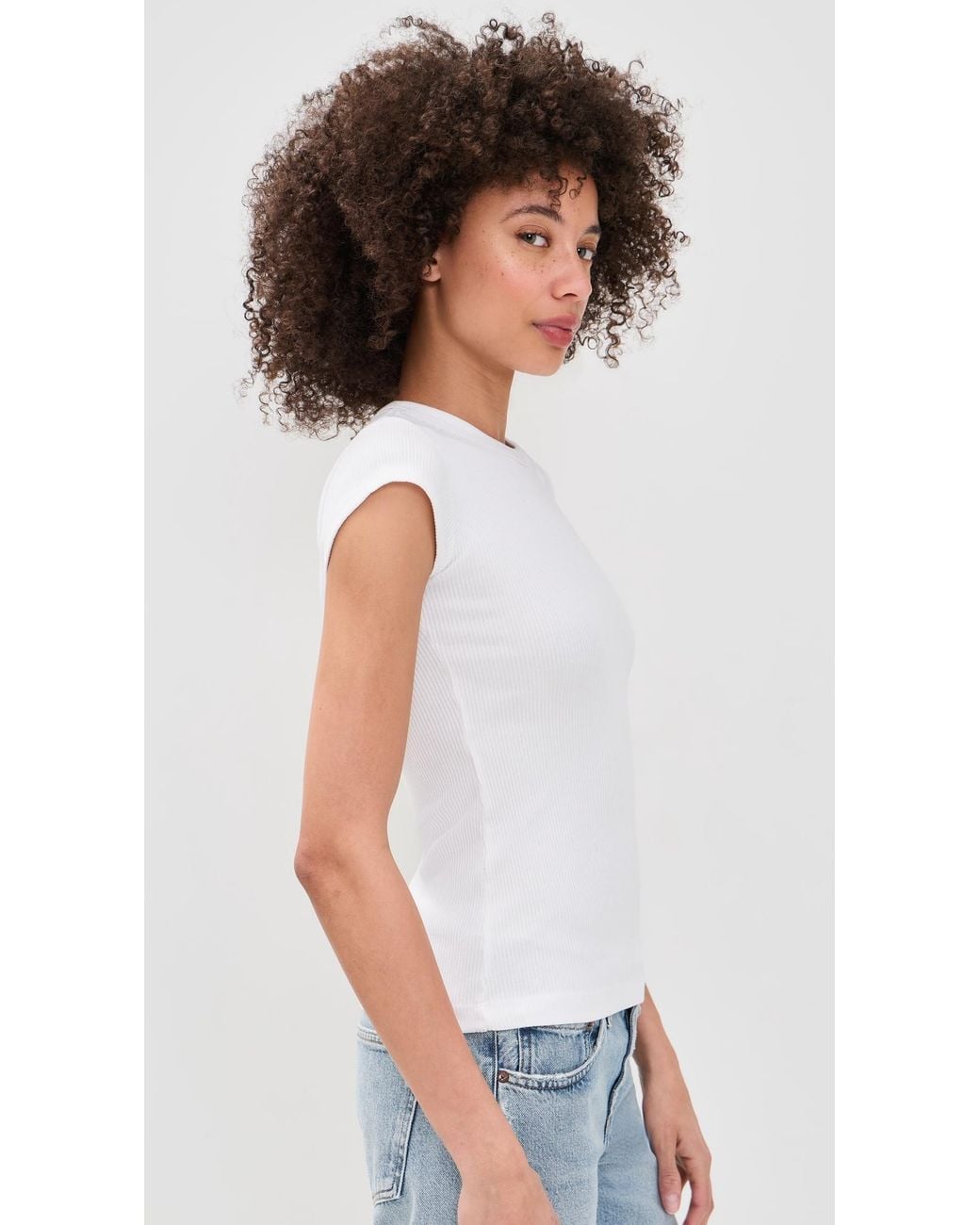 Agolde White Edison Tee