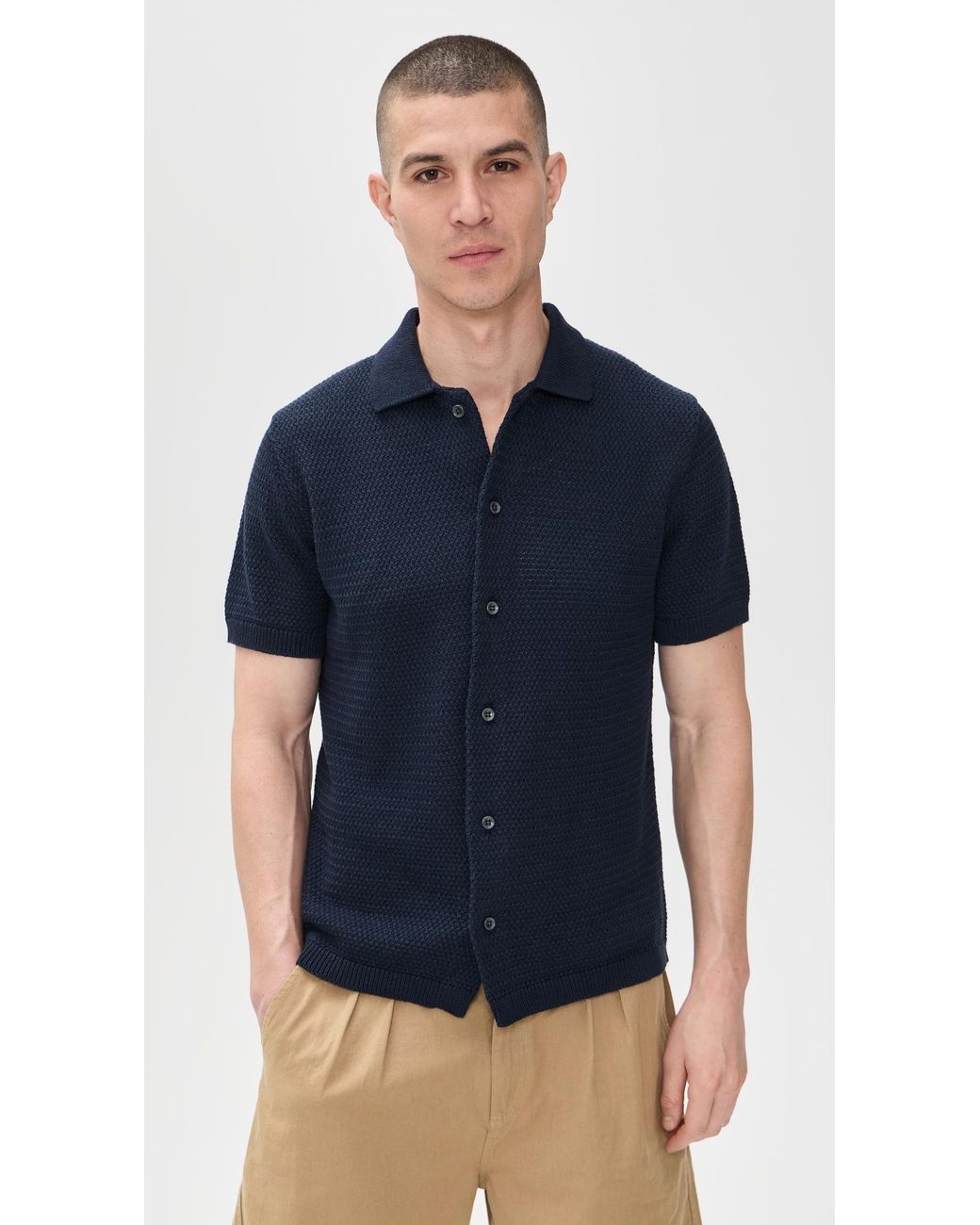 Taylor Stitch Blue The Button Down Polo for men