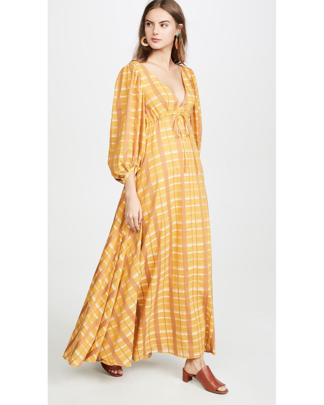 staud yellow dress