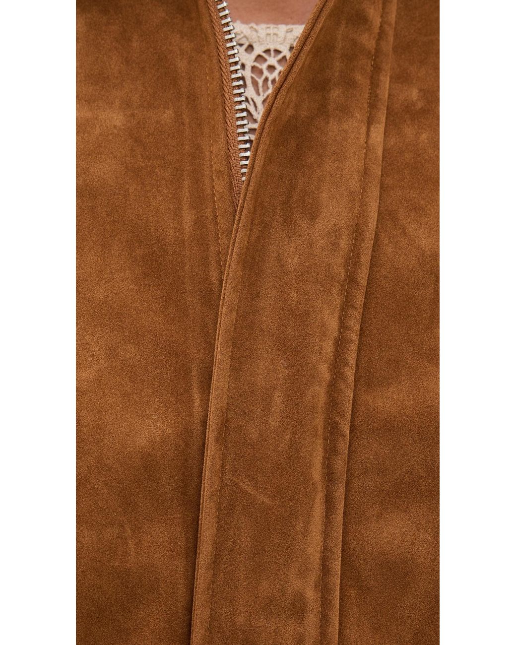 Bailey Rose Brown Faux Suede Jacket