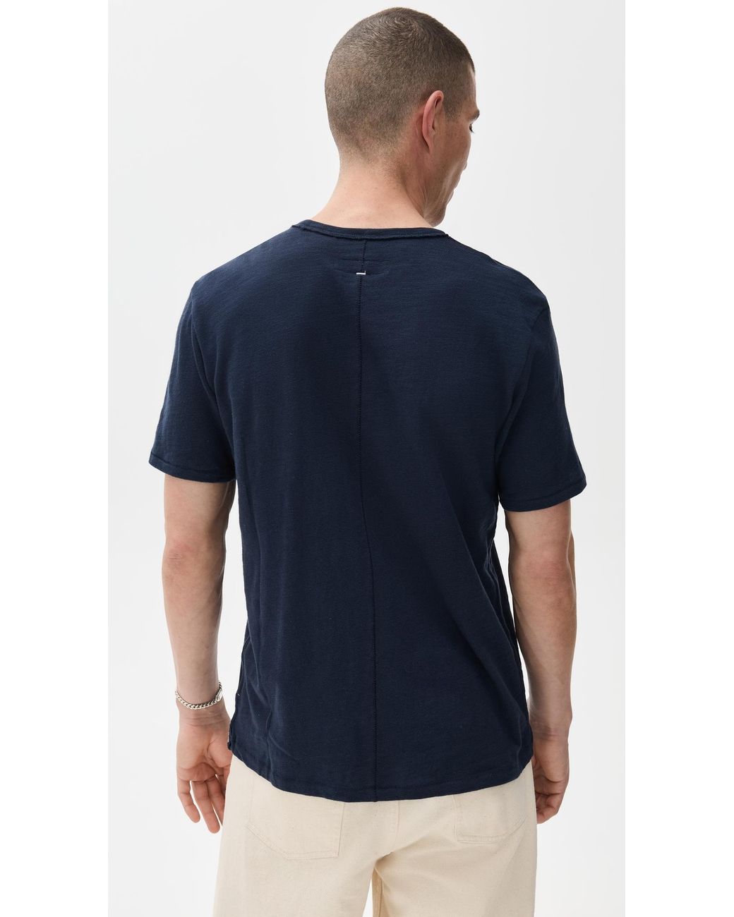 Rag & Bone Blue Classic Flame Tee for men