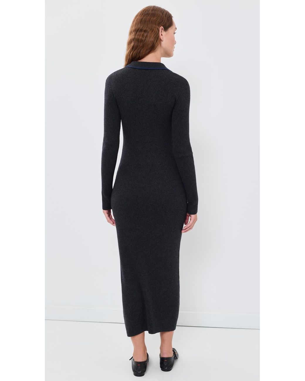 Faherty Brand Black Throwback Sweater Dress