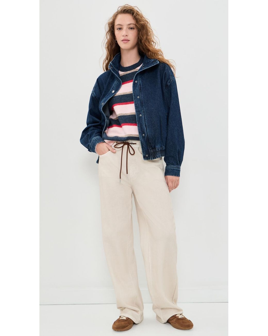DAZE Blue Phantom Funnel Neck Jacket