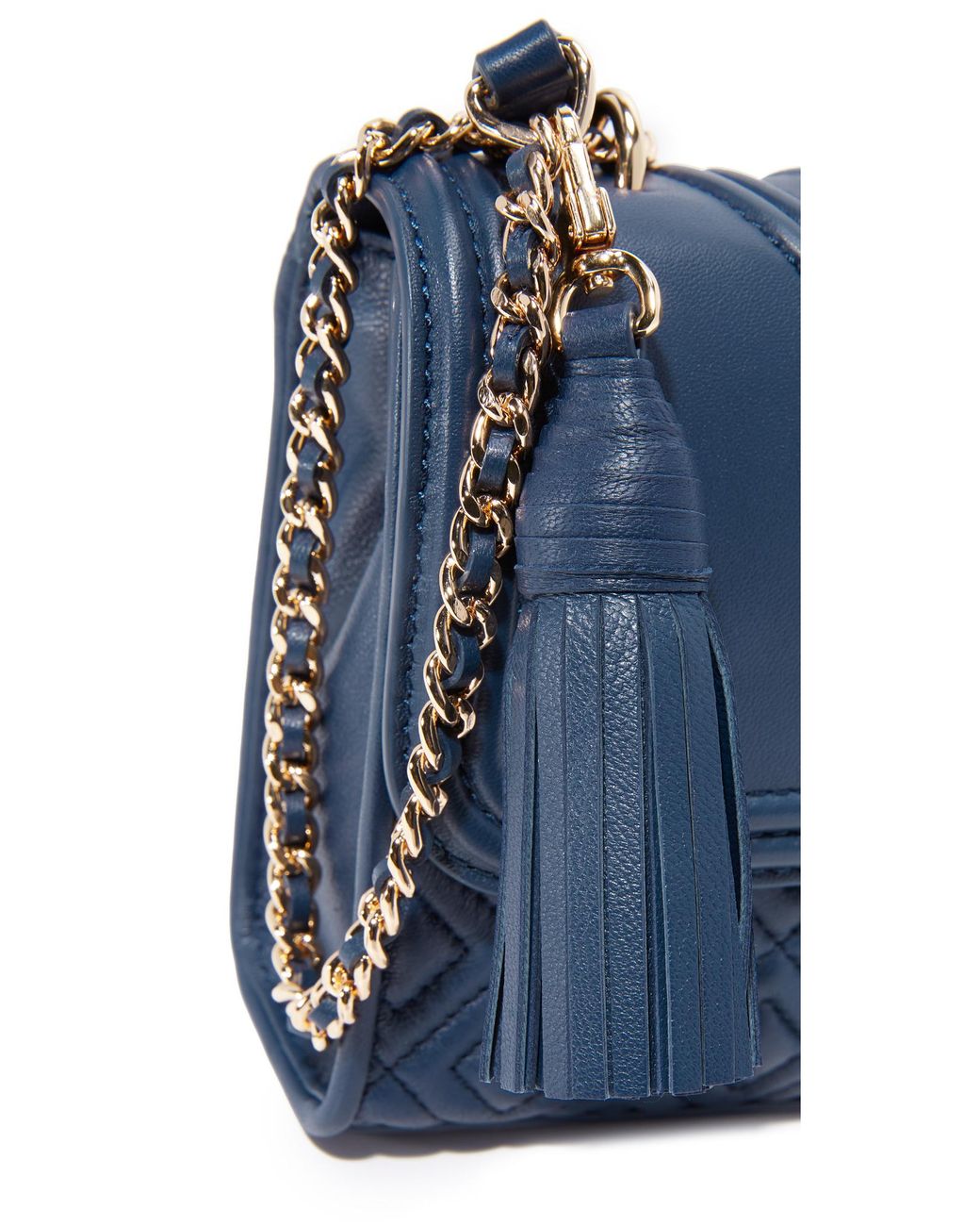 Tory Burch Fleming Small Convertible Shoulder Bag- Royal Navy