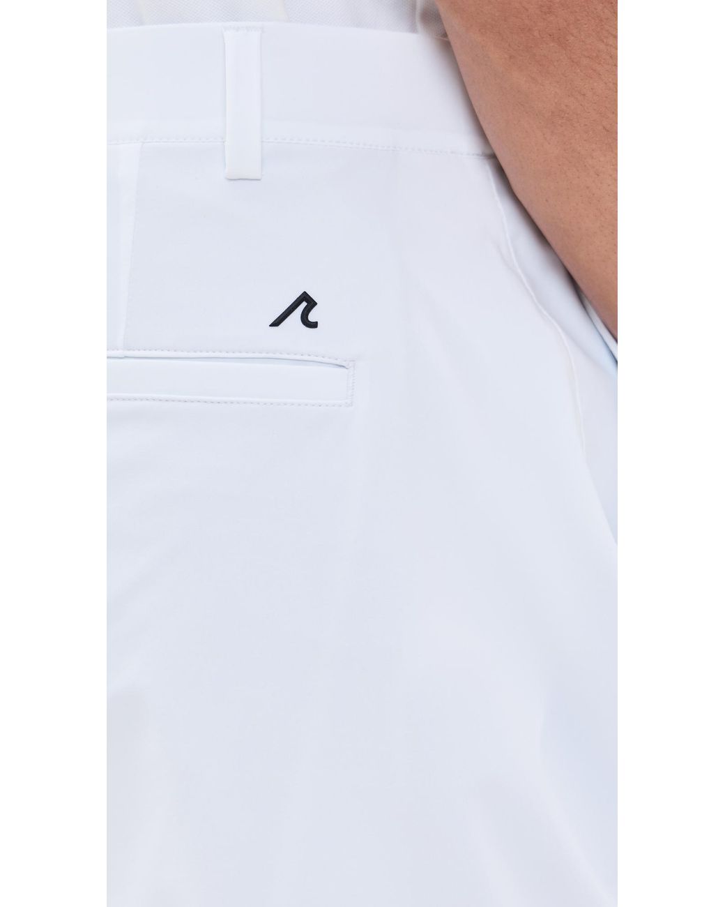 Redvanly White Hanover Pull On Shorts 9 for men