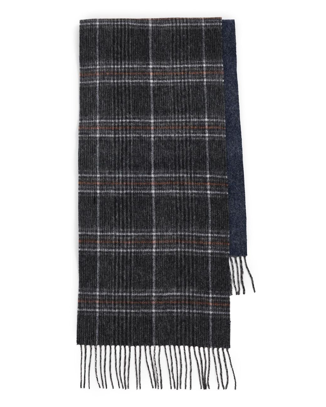 Barbour Black Marsden Reversible Scarf for men