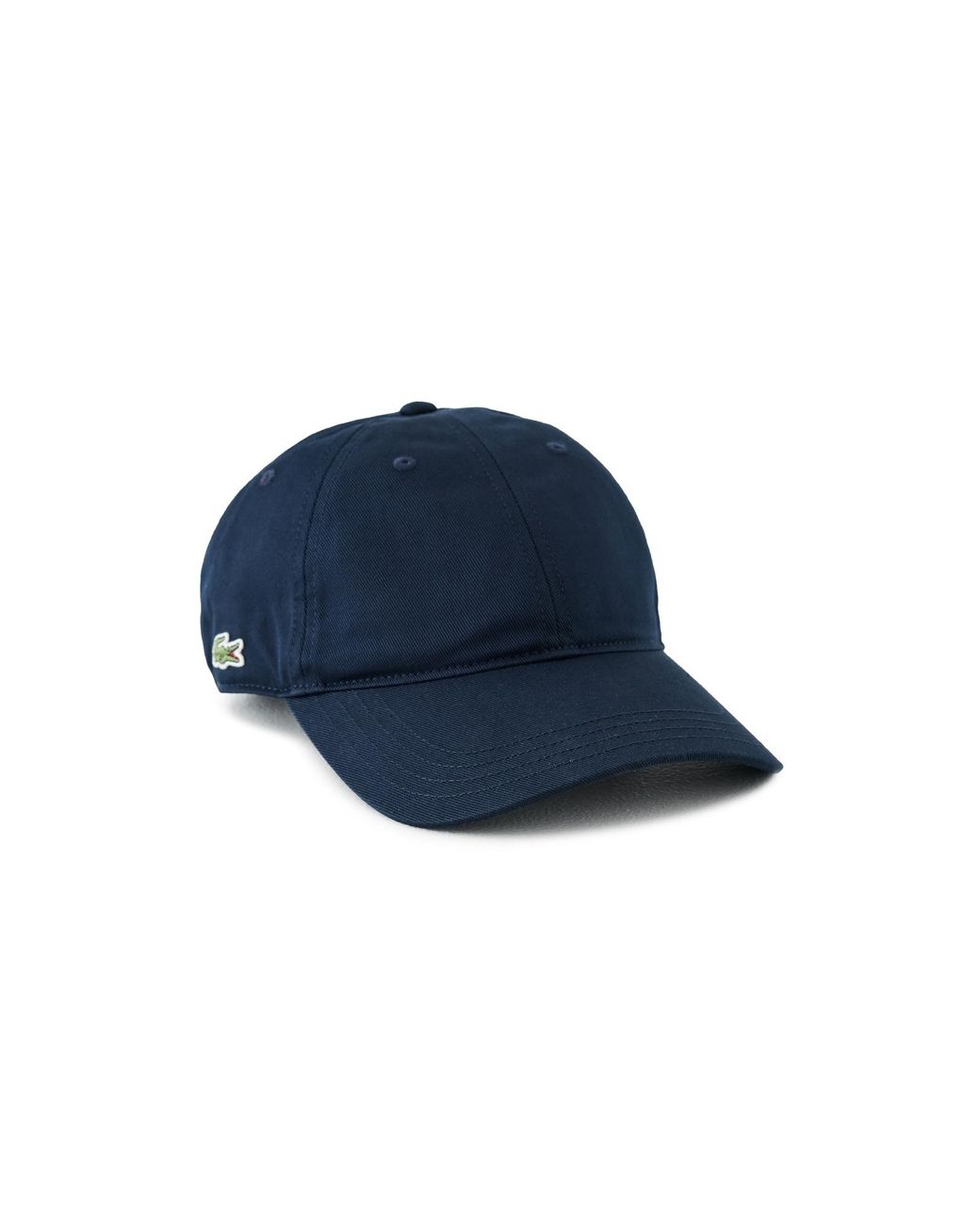 Lacoste Blue Cotton Twill Side Logo Cap