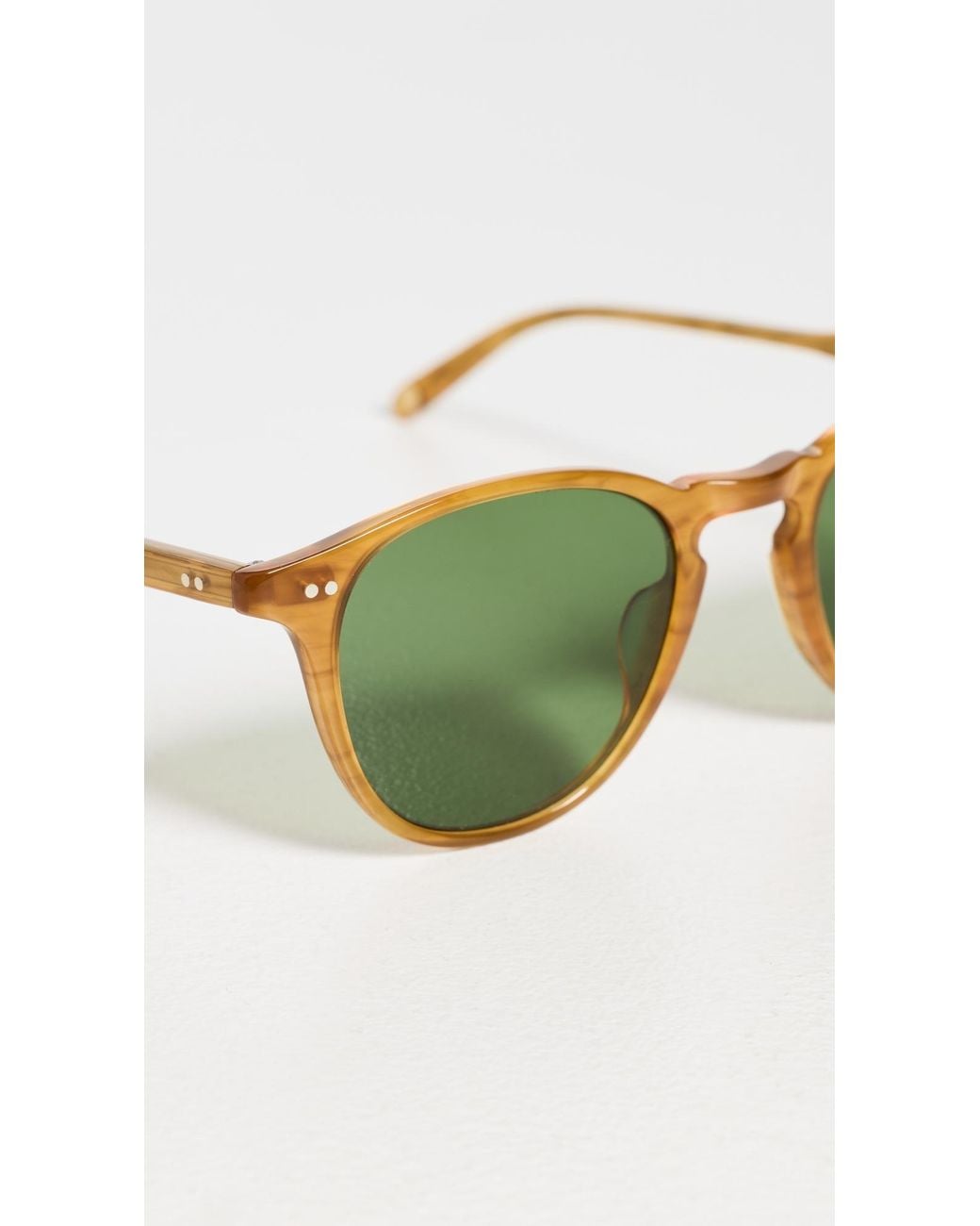 Garrett Leight Green Hampton Sunglasses