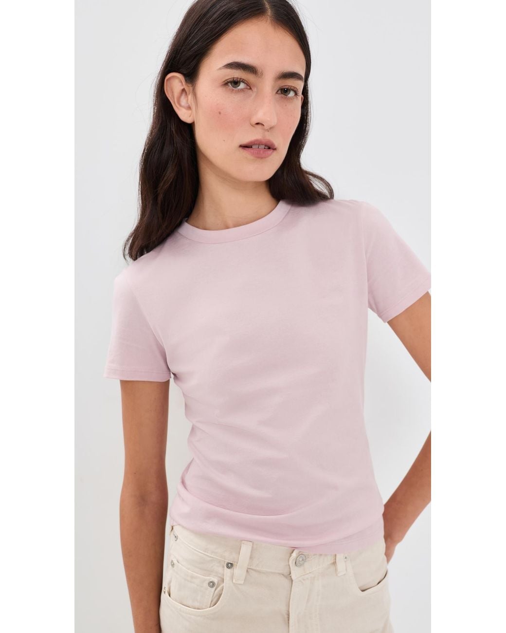 Theory Pink Tiny Tee