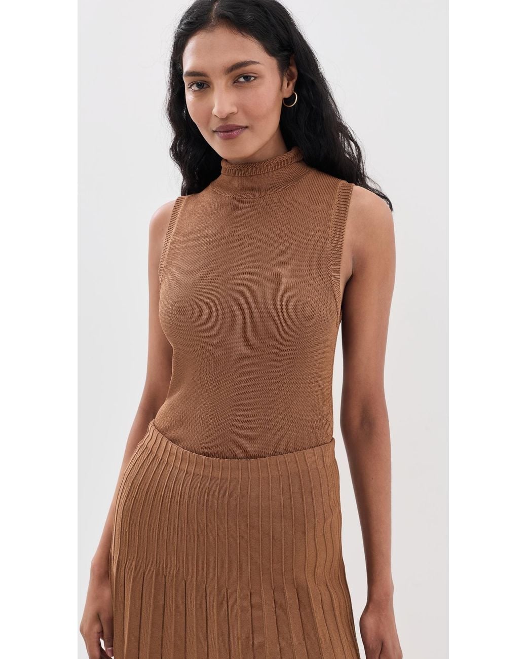 Staud Brown Montclair Top