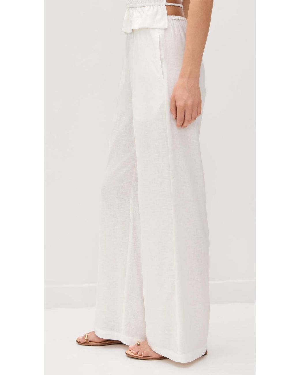 Solid & Striped White The Monaco Pants