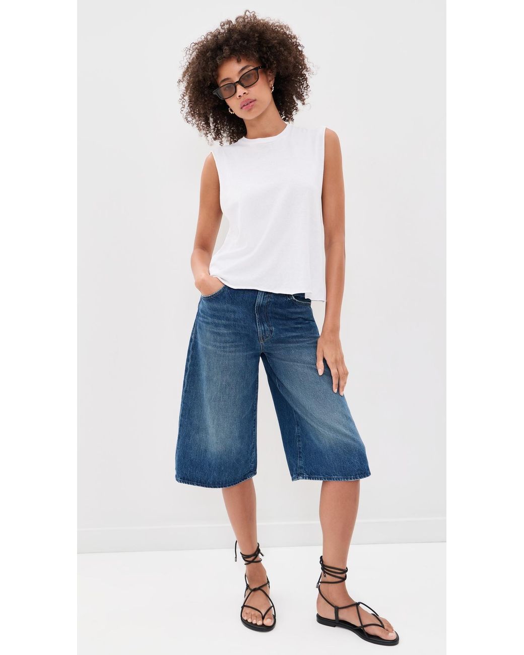 Re/done White Susan Tee