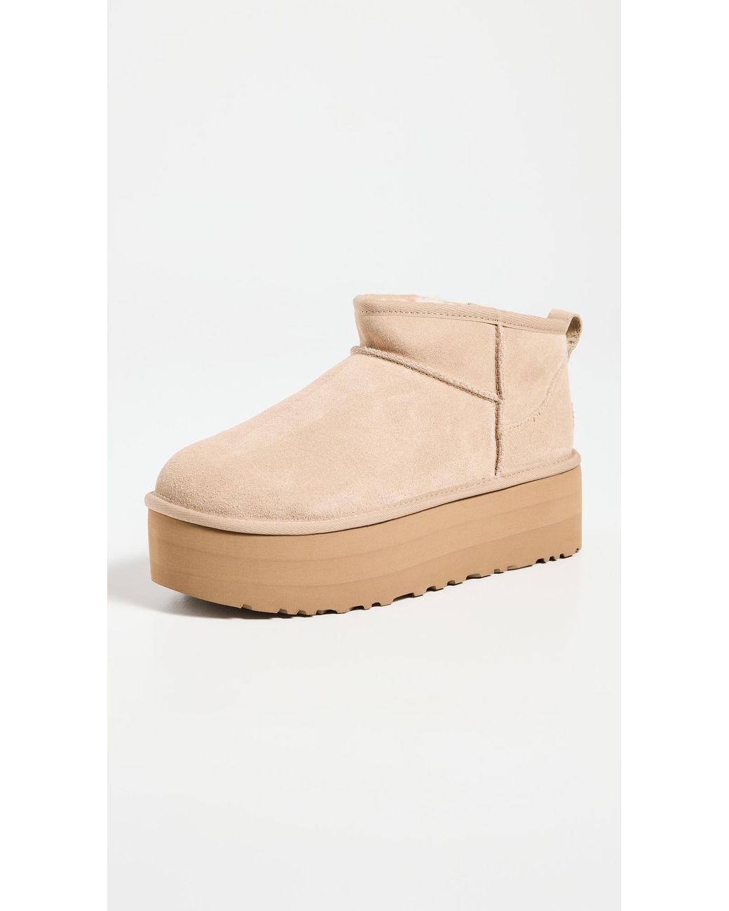 Ugg Natural Classic Ultra Mini Platform Boots