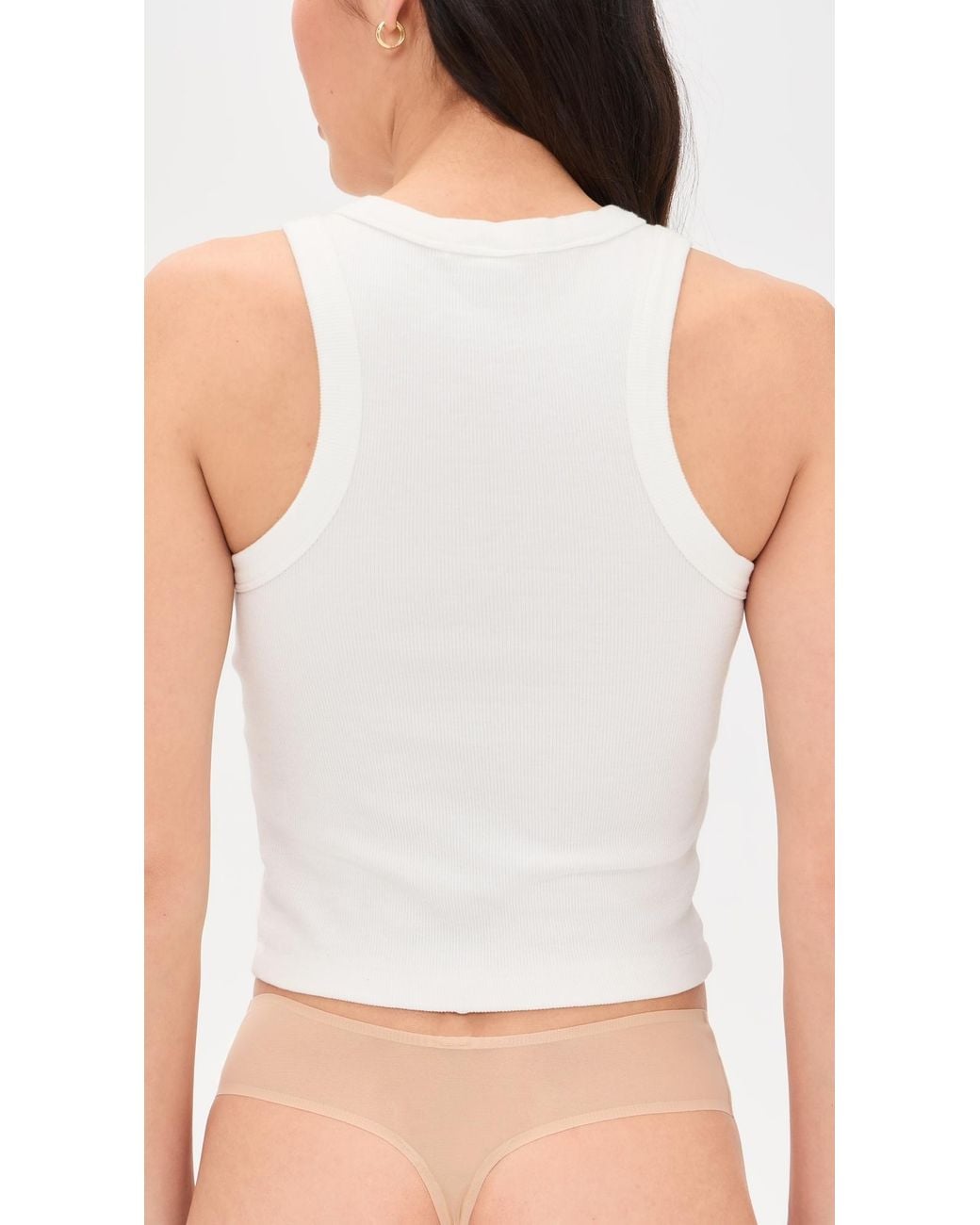 Commando White Chic Mesh Thong