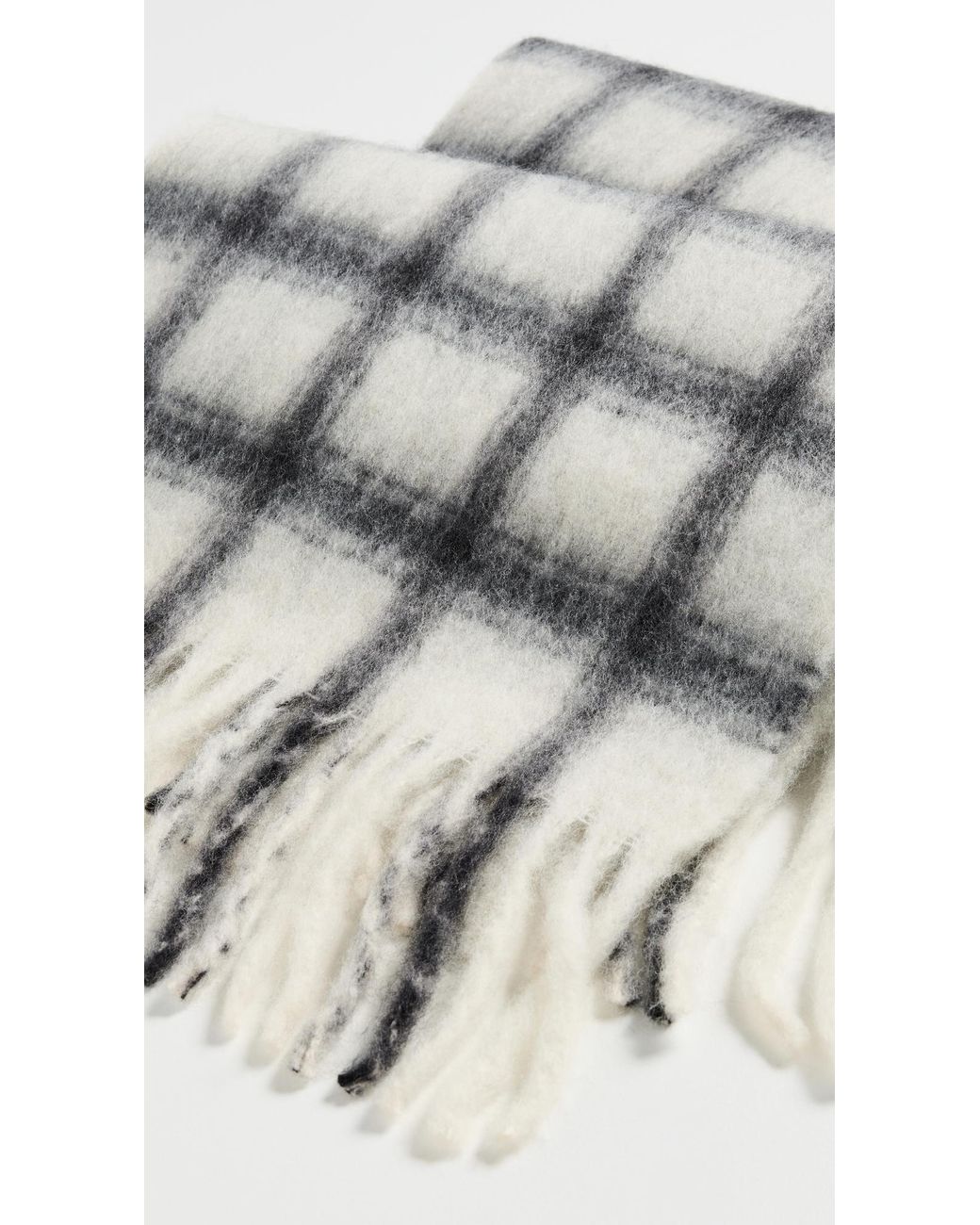 Hat Attack Black Warm Window Plaid Scarf