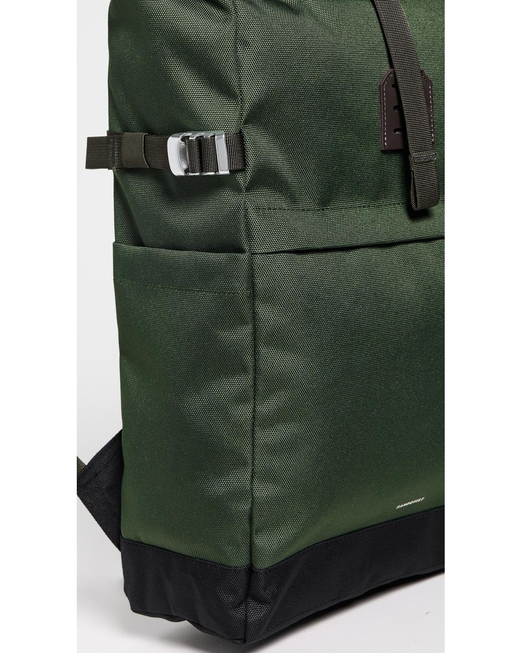Sandqvist Green Icon Medium Rolltop Backpack for men