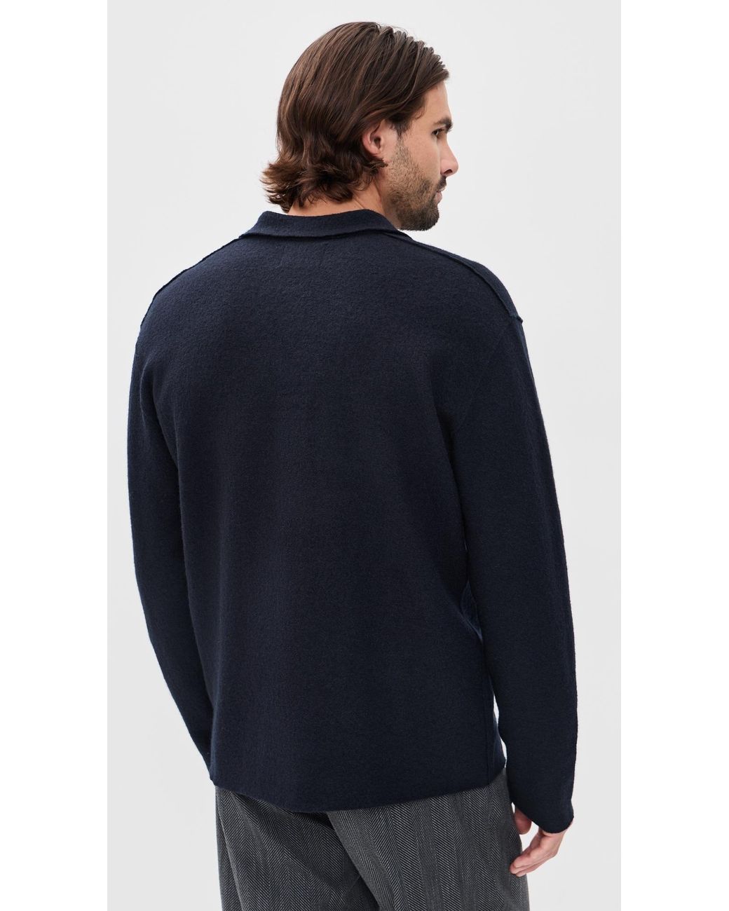 NN07 Blue Jonas Full Button Shacket for men