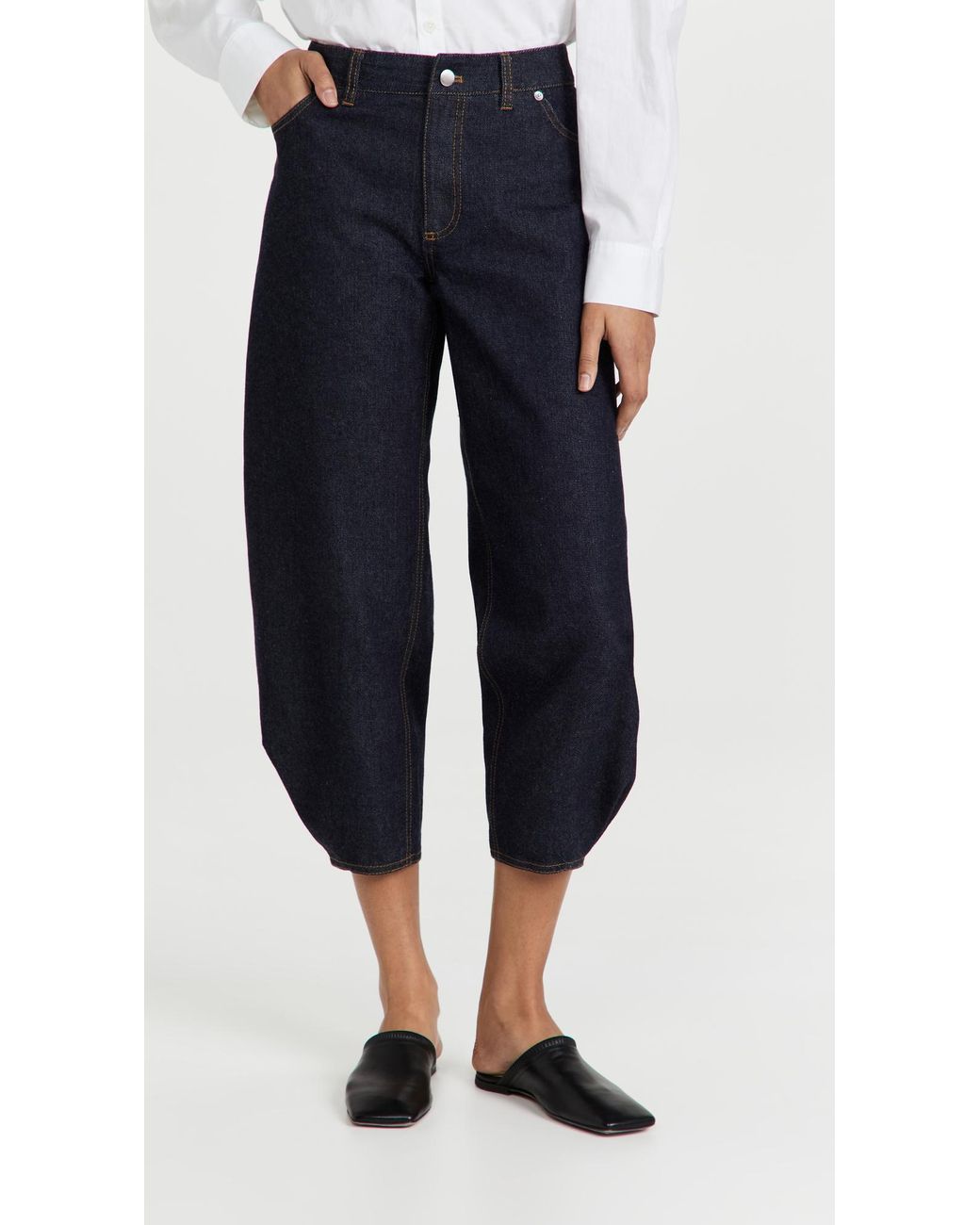 Tibi Indigo Denim Brancusi Jeans in 