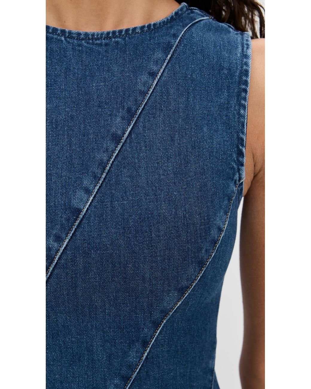 ALIGNE Raven Denim Midi Dress in Blue | Lyst